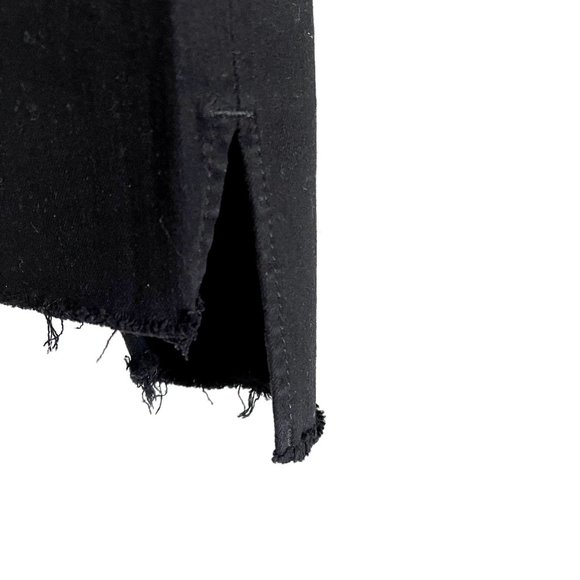 Frame Le Skinny de Jeanne Raw Stagger Jeans in Black Size 27 - Picture 10 of 12